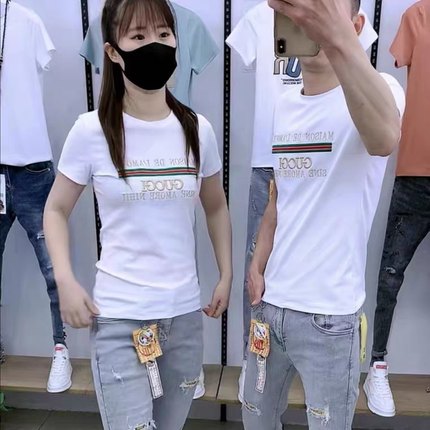 T恤男短袖韩版休闲潮流潮牌痞帅炸街青年情侣体恤衫半袖夏季新款