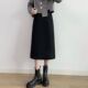 梨形身材高腰显瘦遮胯中长款 毛呢半身裙女大码 秋冬新款 a字直筒裙
