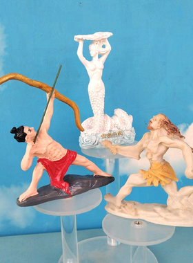 女娲补天后裔射日夸父摆件模型