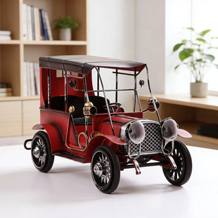 铁艺工艺品汽车老爷车模型摆件北欧家居客厅书房酒柜小装饰板摆设