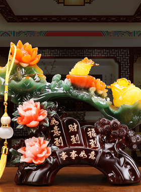 事事如意柿子新中式客厅