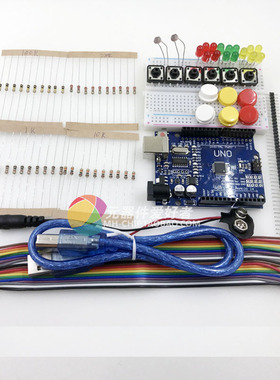 Starter Kit UNO R3 mini Breadboard  LED jumper wire button