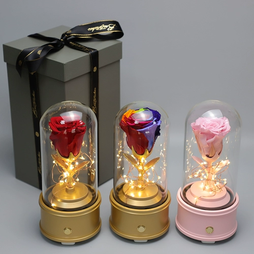 Маленький принц Вечный Жизнь Цветочная коробка Bluetooth Audio Rose День святого Валентина Подарки на День учителя дают подругу учителя