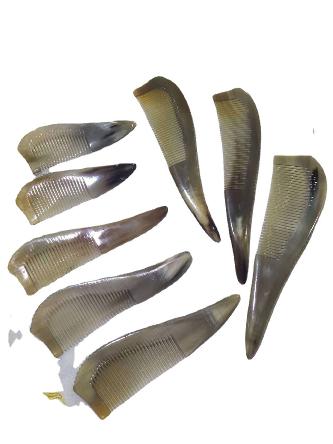 牛角梳子黄牛牛角梳牦牛角造型工艺梳厂家牛角梳尖尾密梳