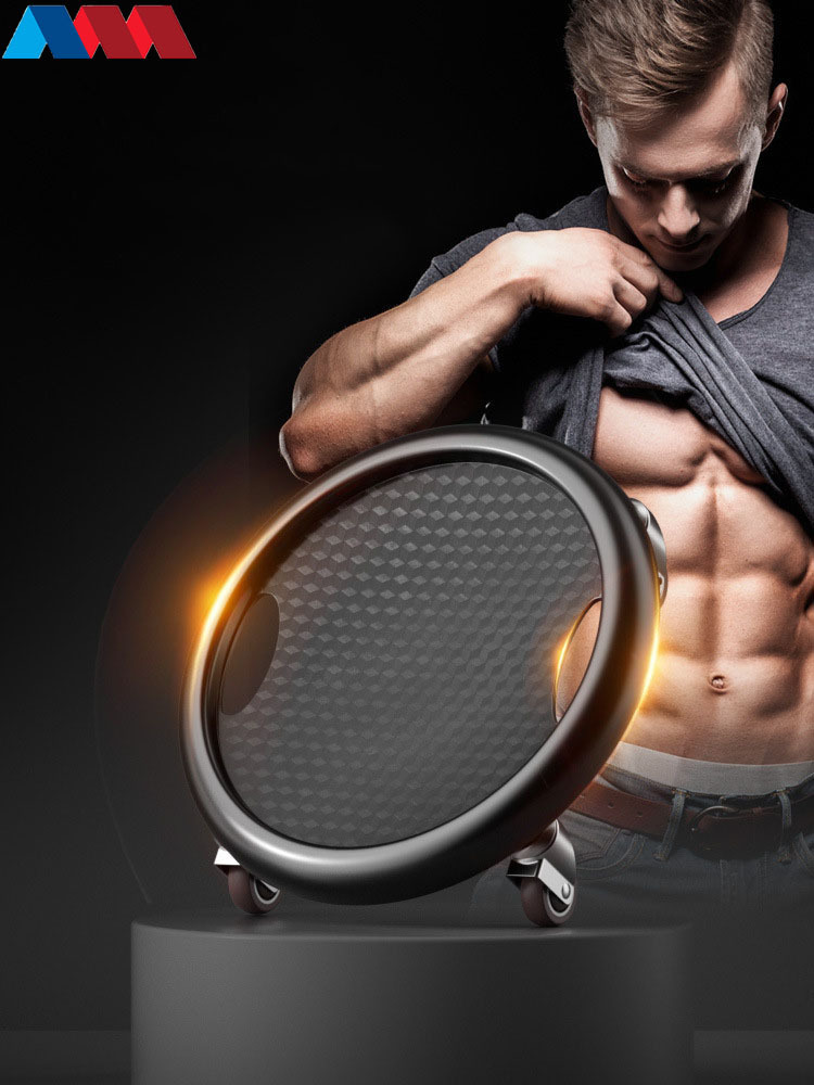 多功能四轮静音健腹盘家用腹肌万向盘训练滑行盘健身器材健腹轮