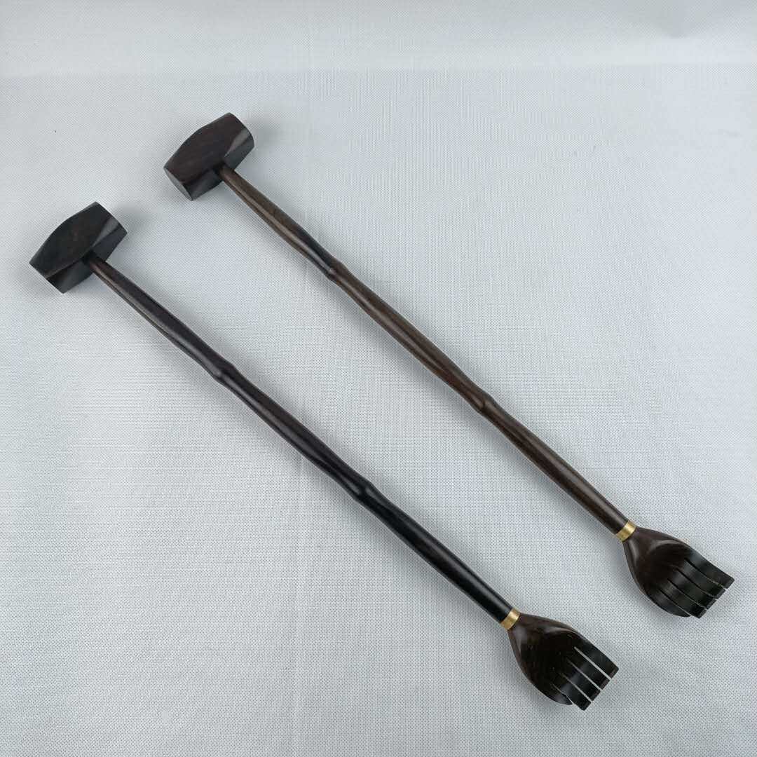 紫光檀两用锤紫光檀痒痒挠锤按锤锤挠一体厂家生产