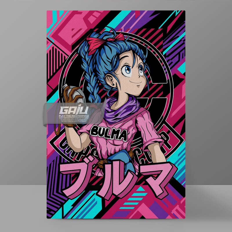 七龙珠布尔玛Bulma经典胶囊公司潮酷赛博波普同人二创动漫装饰画