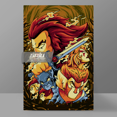 霹雳猫虎威战士装饰画