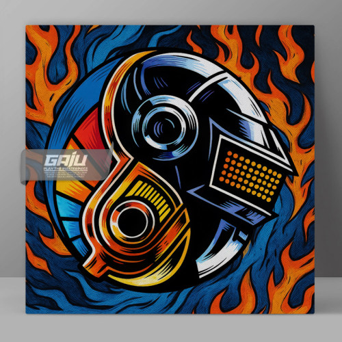 DaftPunk蠢朋克乐队装饰画