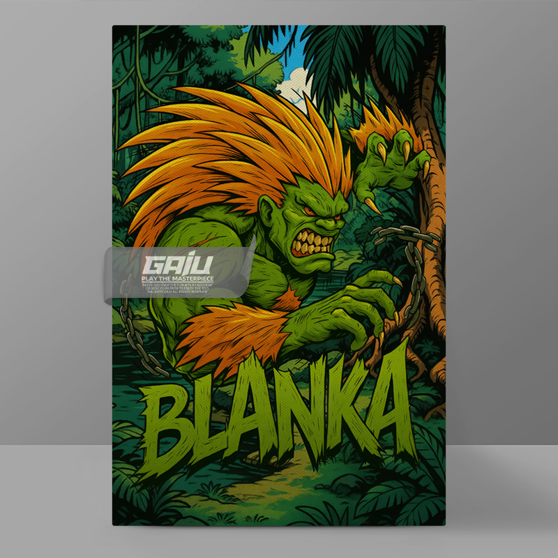 街头霸王布兰卡Blanka装饰画