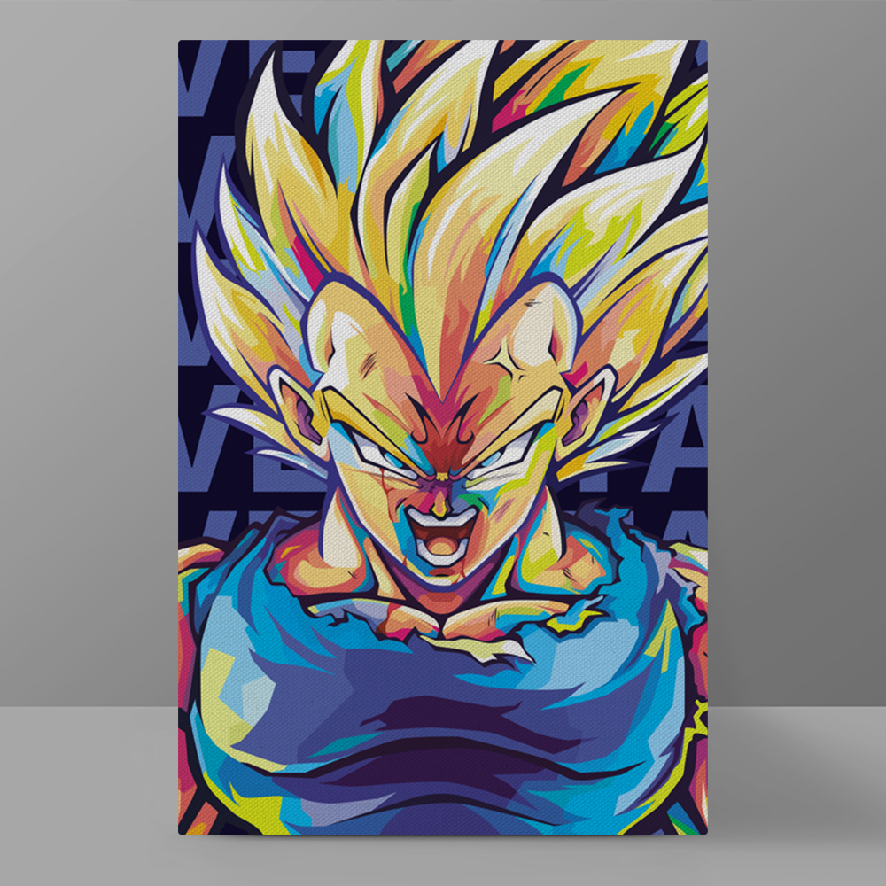 魔人贝吉塔装饰画Majin Vegeta魔化贝吉塔龙珠动漫周边设计挂画