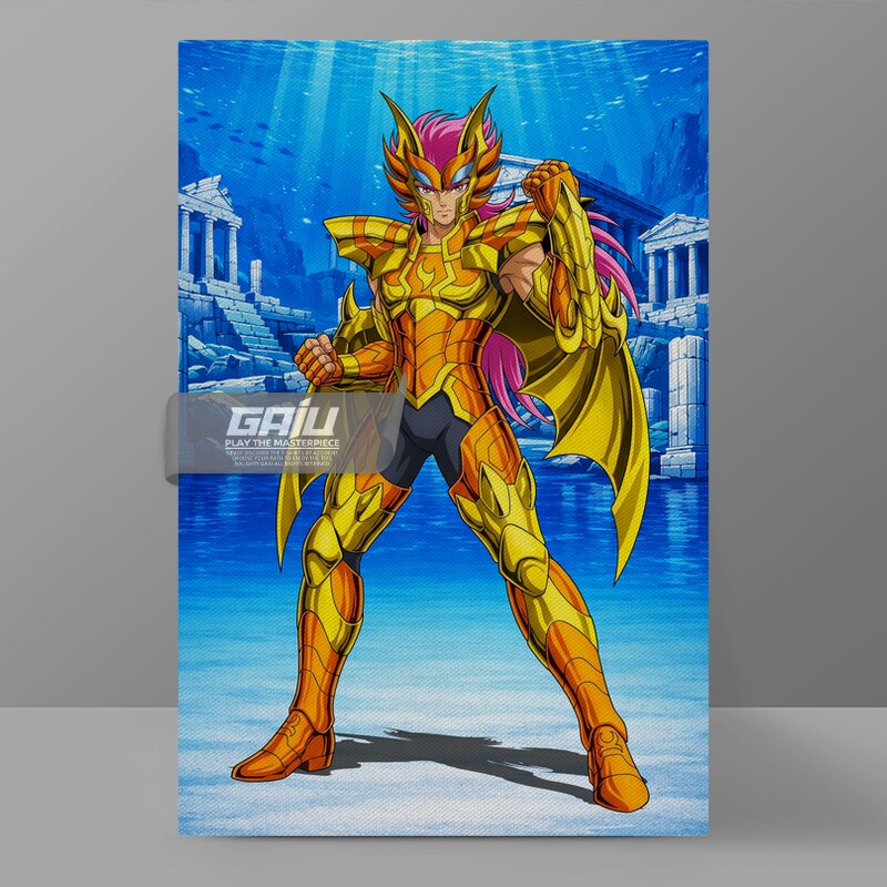 南太平洋海将军六圣兽妖伊奥装饰画海斗士圣斗士海皇篇二创挂画