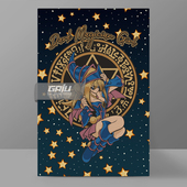 黑魔导女孩装 饰画黑魔女DMG壁画黑魔术奥义墙画游戏王原创挂画