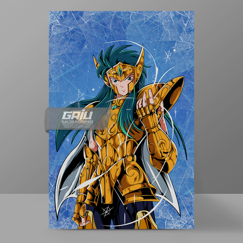 卡妙装饰画水瓶座壁画Aquarius Gold Saint墙画Camus原创收藏挂画