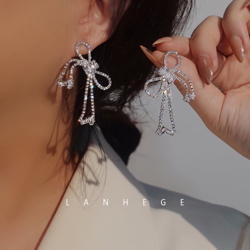 联合格LANHEGE欧美水钻女耳环