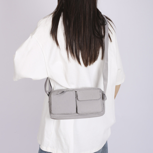 lu同款 单肩包运动休闲多功能包 多口袋斜跨包防水轻便简约男女新款