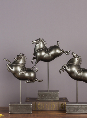 中式风飞马树脂动物招财工艺品