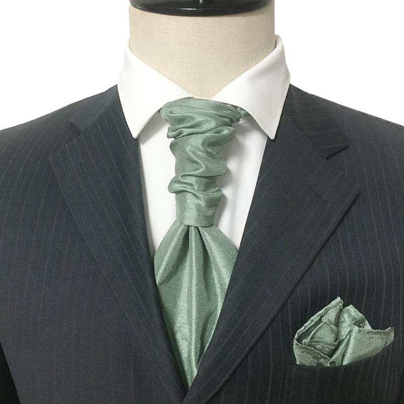 新款青绿色香港结懒人新郎礼服