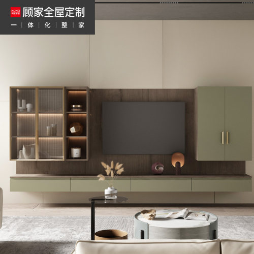 顾家家居全屋定制电视柜