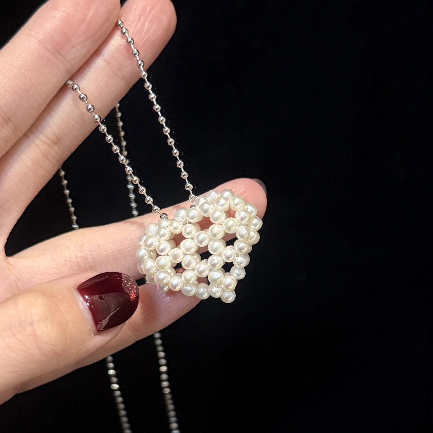 天然淡水珍珠吊坠项链编织爱心女款高级毛衣链送女友情人节礼物,珠宝/钻石/翡翠,颈饰,淘宝优惠券,粉丝福利购,淘宝优惠卷