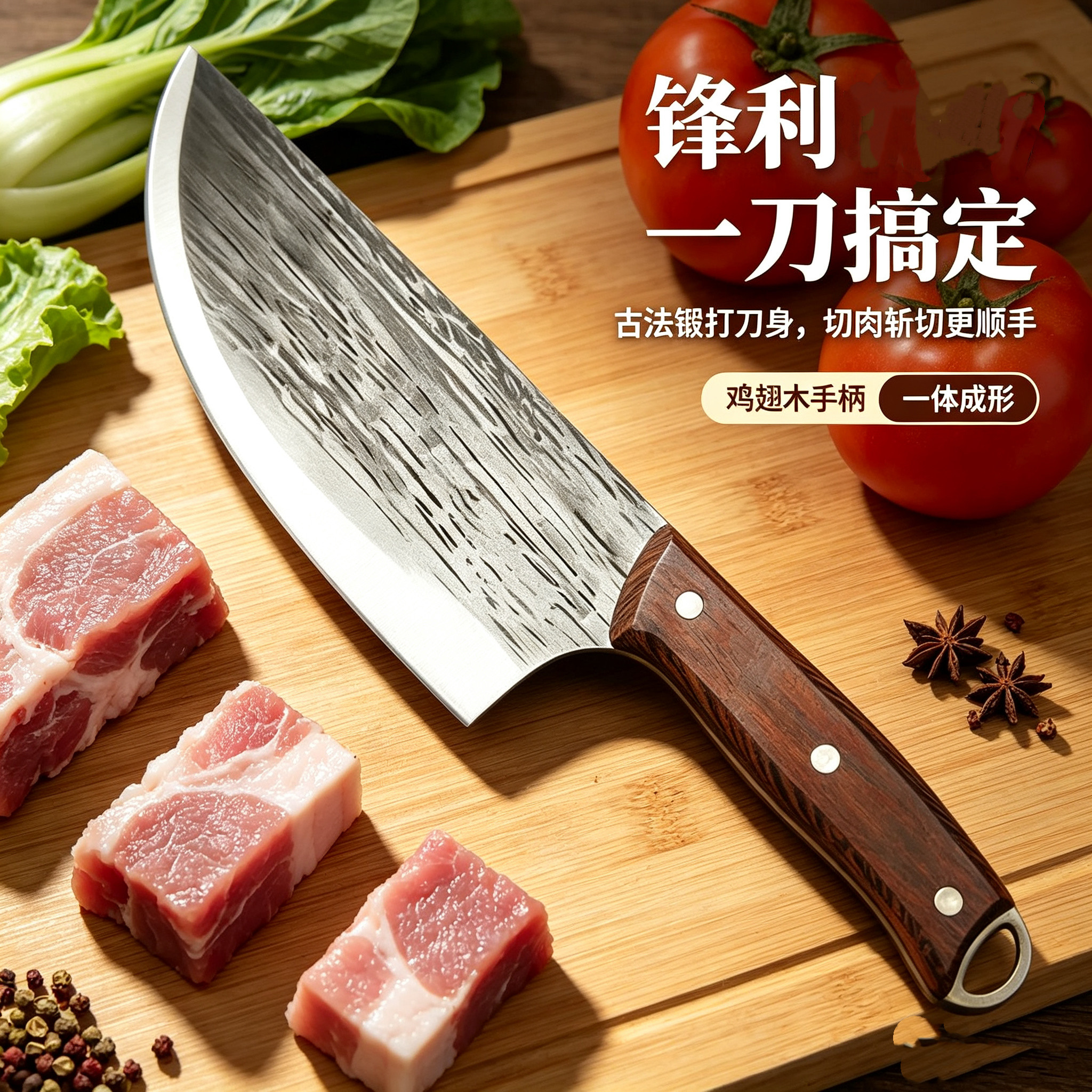 分割猪肉专用刀杀猪切肉切菜切肉买肉肉店割肉分肉屠宰肉联厂屠刀