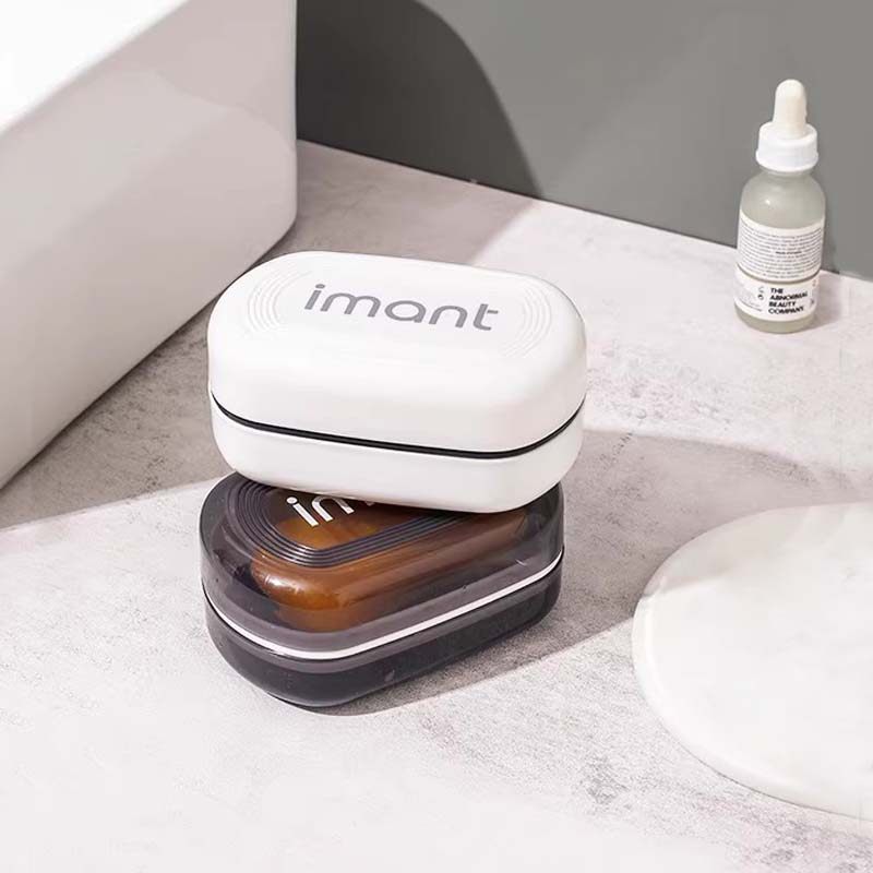 带盖沥水双层香皂盒卫生间大号皂托架家用创意密封便携旅行肥皂盒