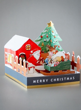 日本greetinglife贺卡英文礼物圣诞祝福卡片迷你留言卡伴手礼装饰