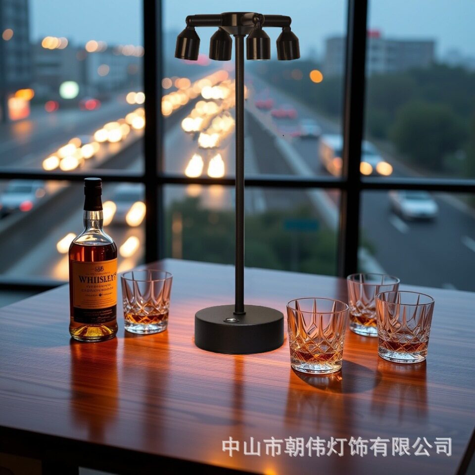 led充电酒吧台灯高杆咖啡