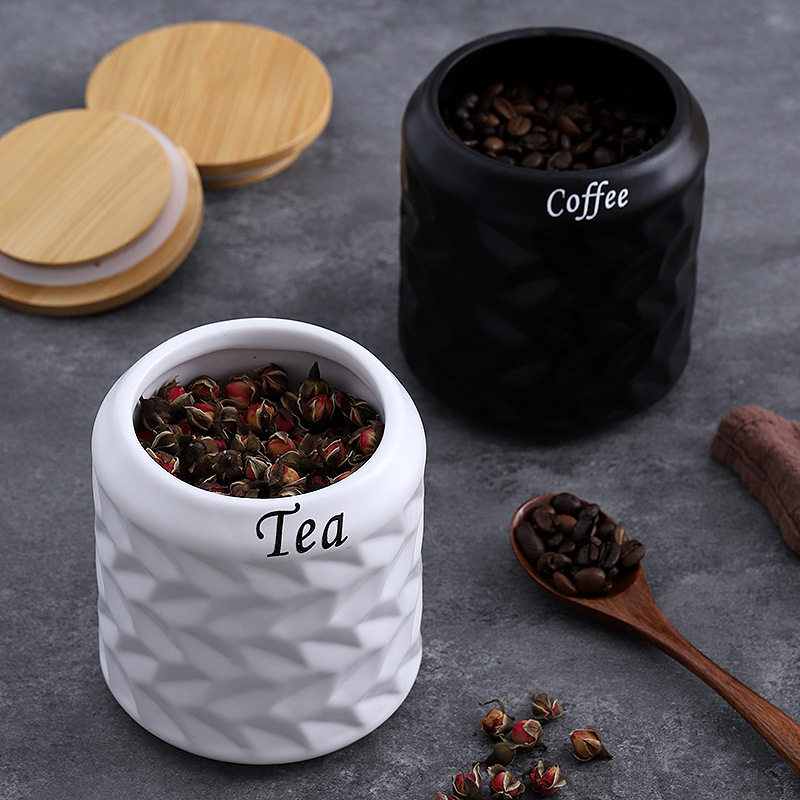 家用陶瓷茶罐咖啡豆密封