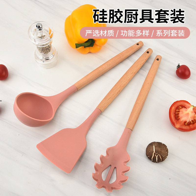4件套硅胶厨具不粘锅专用