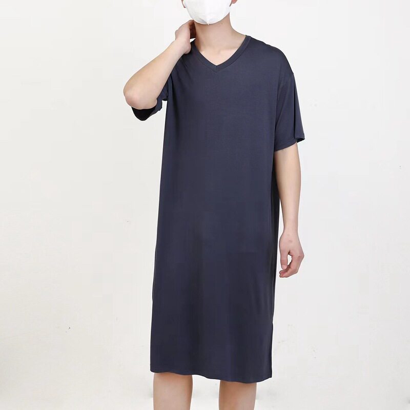 夏季新款莫代尔男士睡裙