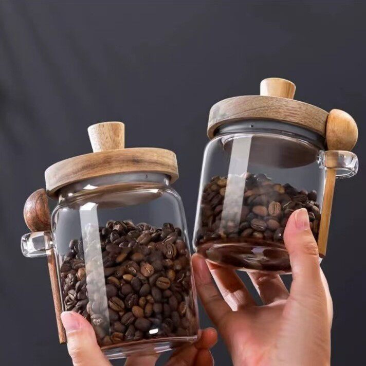 咖啡豆保存罐玻璃密封罐