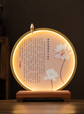 佛光圈灯佛台佛像观音菩萨摆件