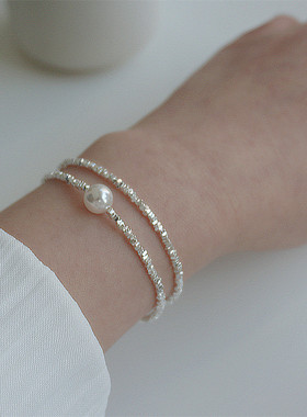 925银波光璀璨手链碎银