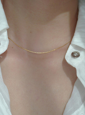 镀18K超细蛇骨连男女通用项链