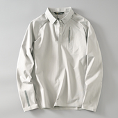 POLO衫 鸟家尾货无痕全压胶外贸原单男士 立体裁剪速干弹力翻领长袖