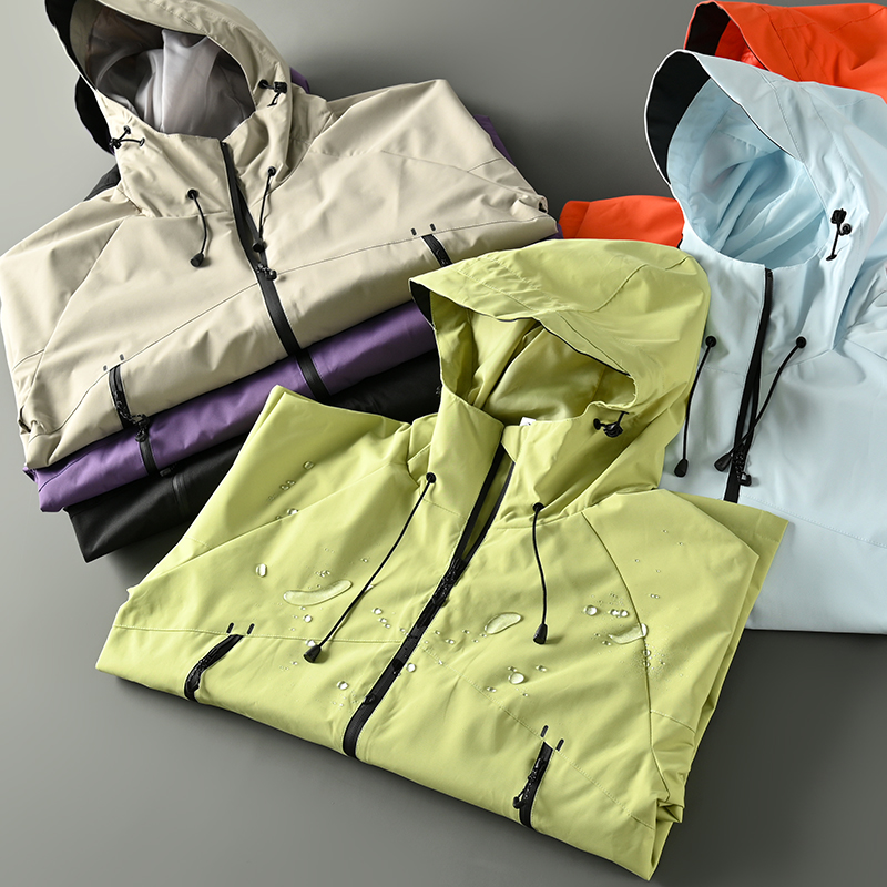 防水硬壳男士透气夹克外套连帽