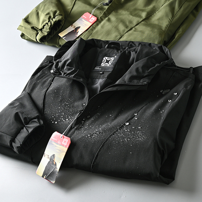 防风防泼水美式休闲连帽夹克