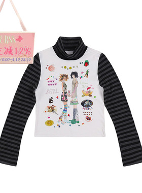 coconut系列 leele*niptong沙滩星星情侣长袖t恤