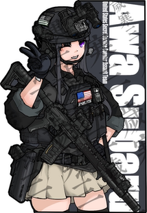 刺团丨安和昴 Usss Cat造型战术魔术贴二次元周边