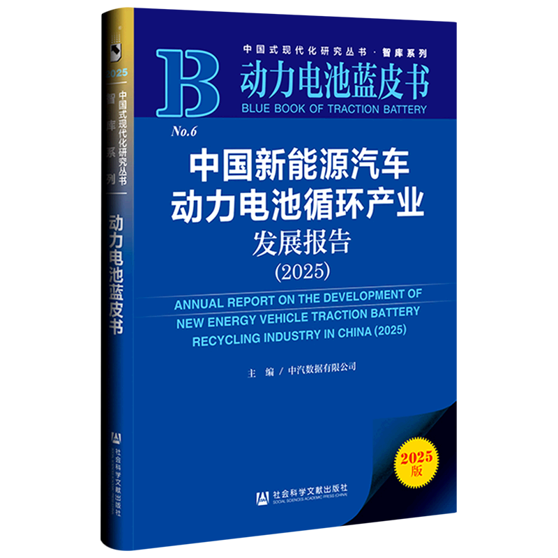 【新华正版】中国新能源汽车动力电池循环产业发展报告(2025动力电池蓝皮书)/智库系列/中国式现代化研究丛书 社科文献