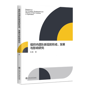 杜娟 形成发展与影响研究 新华正版 上海交大 组织内团队断层