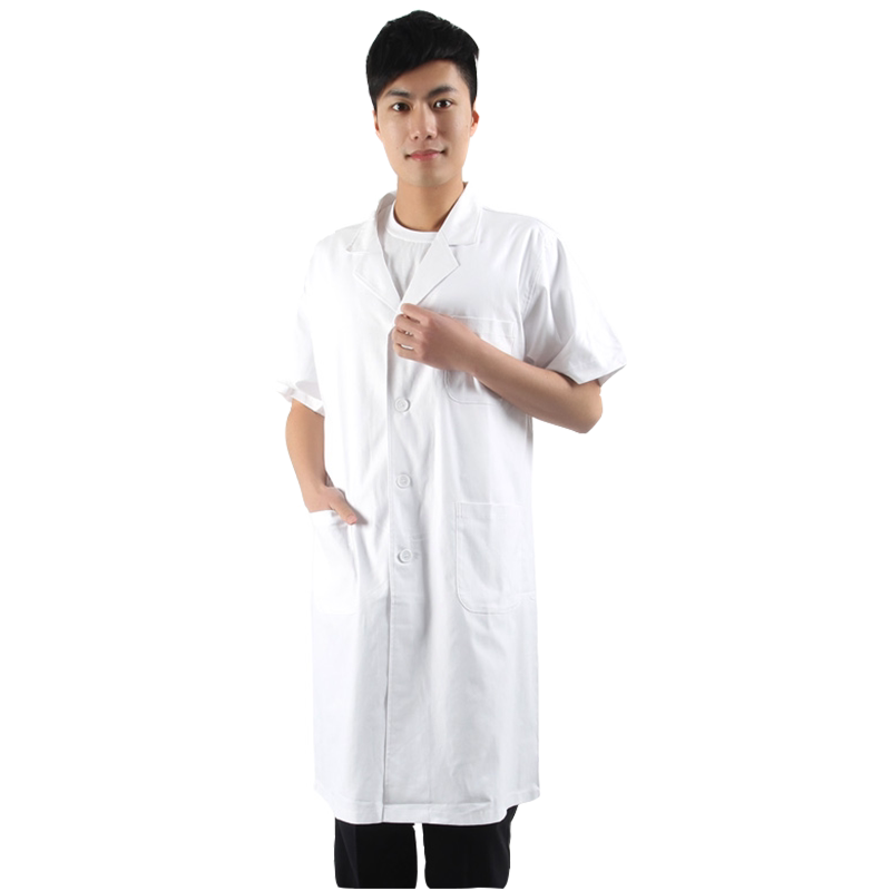 100%棉白大褂不起静电化学实验服