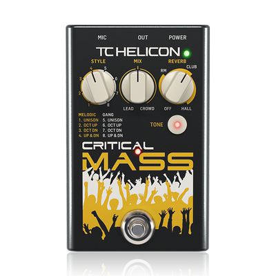 TC Helicon CRITICAL MASS 录音棚级人声混响效果器单块