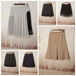 Vintage日系森系田园风小清新碎花波点百搭夏季 S247 半身裙