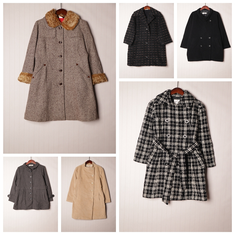 秋冬复古英伦风羊毛呢子大衣