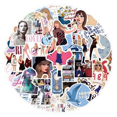 50-100 Taylor Swift Graffiti Stickers for Decorating Luggag