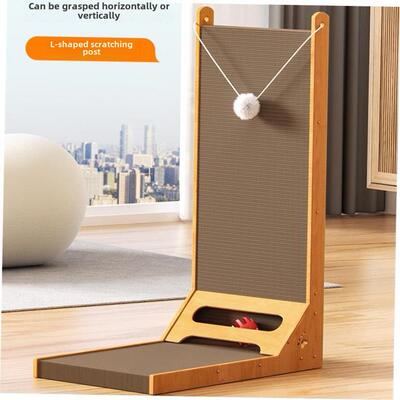 Cat scratch board Corrugated large cat scratch pad bell toy