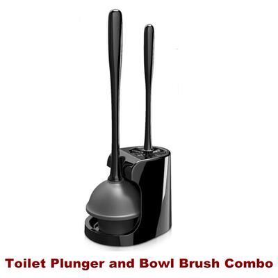 Toilet Plunger and Bowl Brush Combo for Bathroom Cleaning