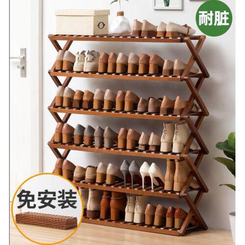 Installation free simple shoe rack folding shoe cabinet 鞋架